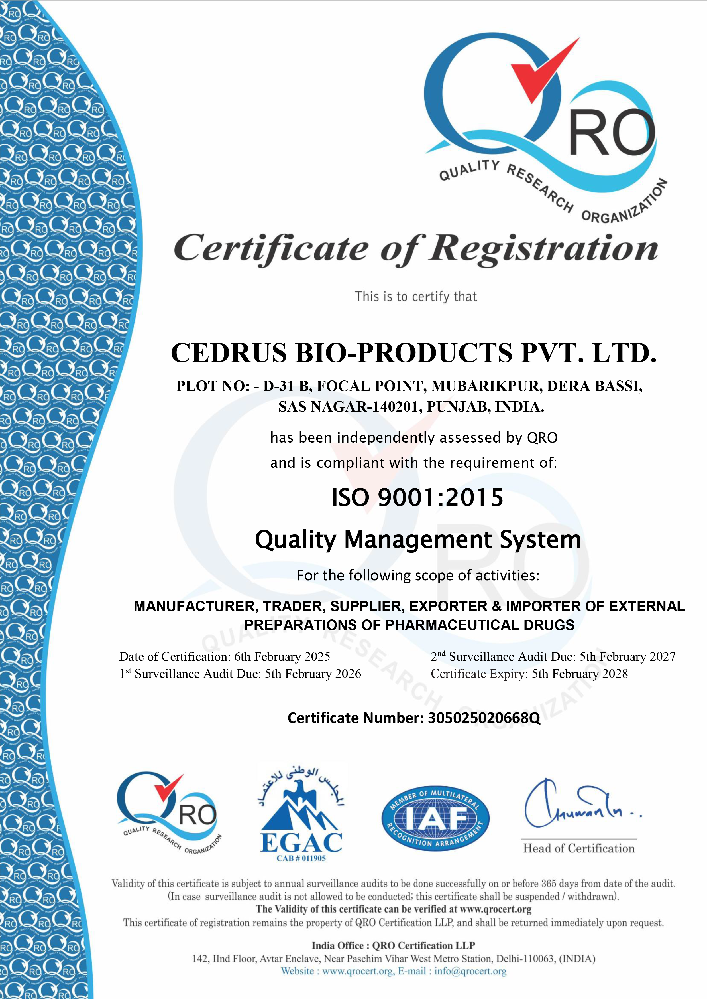 Coppclean certificate